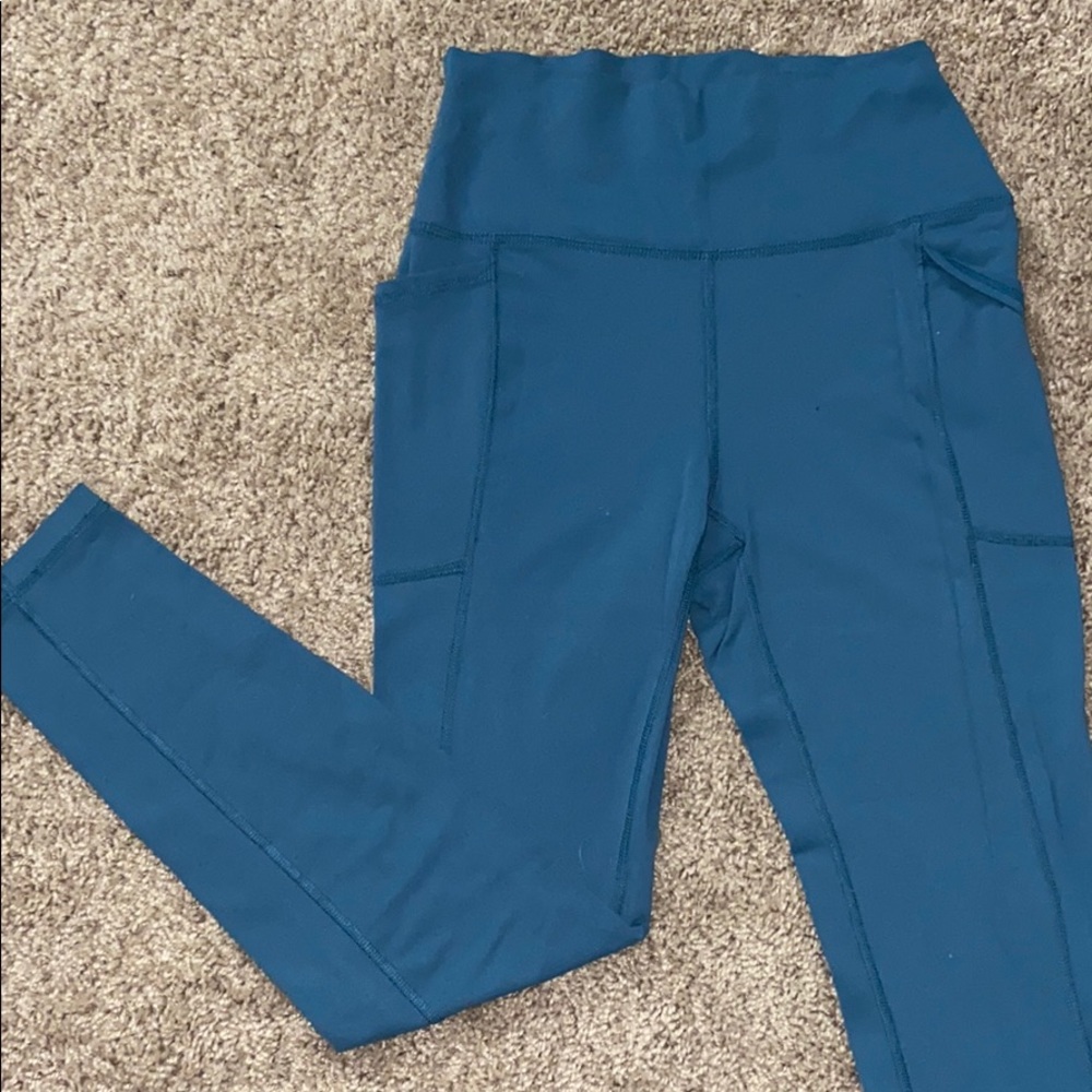 Teal/Blue RBX Leggings With Pockets
